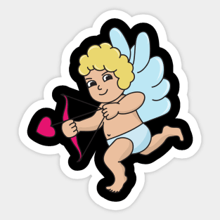 Valentine's Day Cupid Sticker